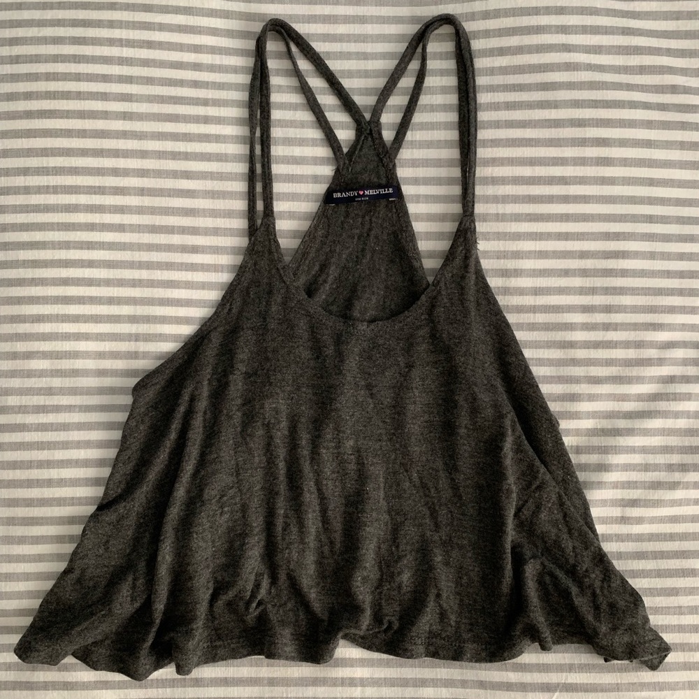 Brandy Melville Gray Loose Top
